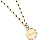 LETI - Personalized necklace with 17mm gold medal